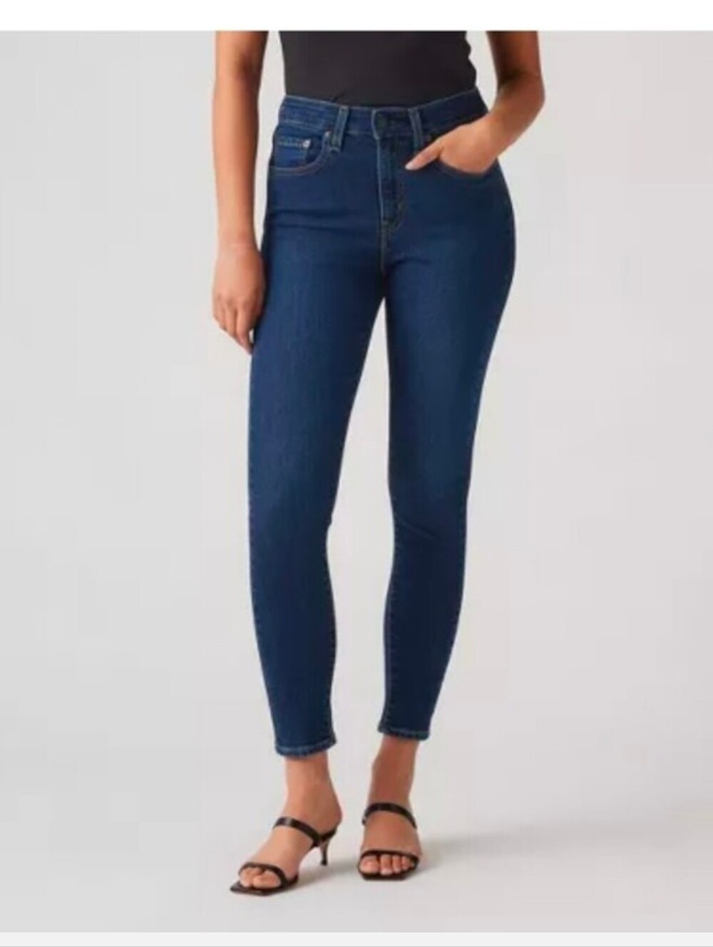 Levi's 721 High-Rise Skinny Women's Jeans Eternal Indigo Slim Fit, Stretch 24